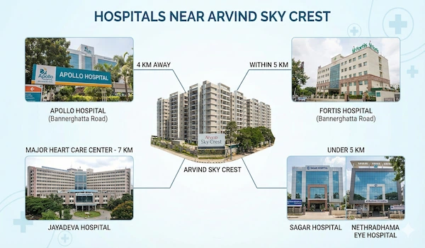 Hospitals near Arvind Sky Crest